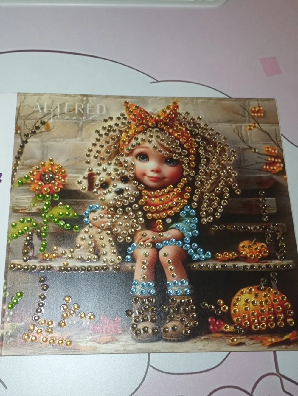 Altered Embellished Decorative Card
